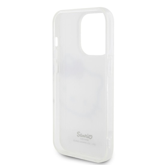 Husa Hello Kitty IML Head Logo pentru iPhone 13 Pro, Alba (Bakr, HKHCP13LHCKHST) by www.silkase.ro
