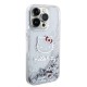 Husa Hello Kitty Liquid Glitter Electroplating Head Logo pentru iPhone 13 Pro, Transparenta (Bakr, HKHCP13LLIKHET) by www.silkase.ro