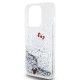 Husa Hello Kitty Liquid Glitter Electroplating Head Logo pentru iPhone 13 Pro, Transparenta (Bakr, HKHCP13LLIKHET) by www.silkase.ro