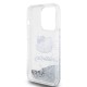 Husa Hello Kitty Liquid Glitter Electroplating Head Logo pentru iPhone 13 Pro, Transparenta (Bakr, HKHCP13LLIKHET) by www.silkase.ro
