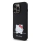 Husa Hello Kitty Liquid Silicone Daydreaming Logo pentru iPhone 13 Pro, Neagra (Bakr, HKHCP13LSKCDKK) by www.silkase.ro