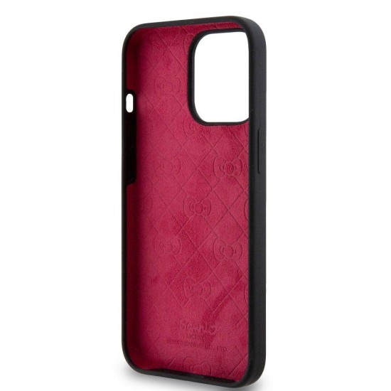 Husa Hello Kitty Liquid Silicone Daydreaming Logo pentru iPhone 13 Pro, Neagra (Bakr, HKHCP13LSKCDKK) by www.silkase.ro