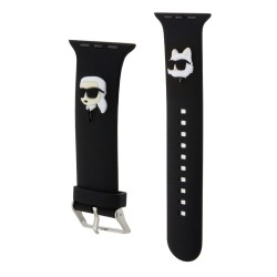 Curea Karl Lagerfeld Karl and Choupette Head NFT pentru Apple Watch 38/40/41mm, Black