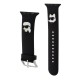 Curea Karl Lagerfeld Karl and Choupette Head NFT pentru Apple Watch 42/44/45/46/49mm, Black (Bakr, KLAWLSLKCNK) by www.silkase.ro