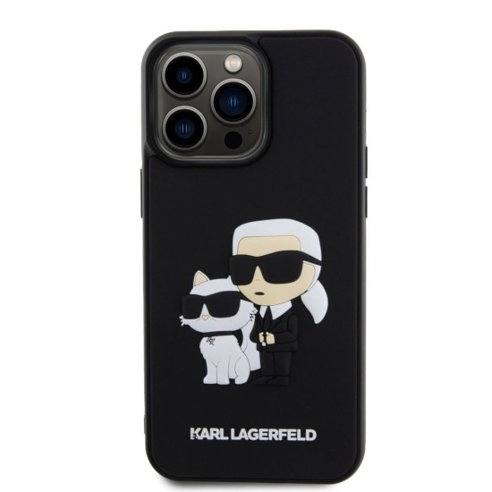 Husa Karl Lagerfeld 3D Rubber Karl and Choupette pentru iPhone 13 Pro Max, Neagra Husa Karl Lagerfeld 3D Rubber Karl and Choupette pentru iPhone 13 Pro Max, Neagra (Bakr, KLHCP13X3DRKCNK) by www.silkase.ro
