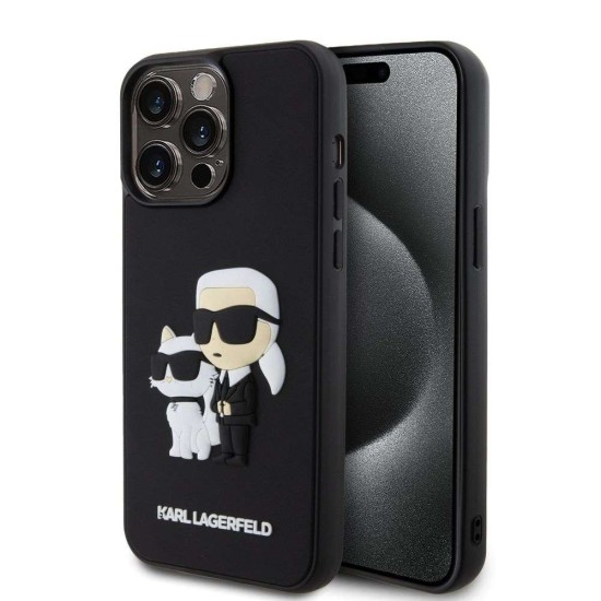 Husa Karl Lagerfeld 3D Rubber Karl and Choupette pentru iPhone 14 Pro Max, Neagra Husa Karl Lagerfeld 3D Rubber Karl and Choupette pentru iPhone 14 Pro Max, Neagra (Bakr, KLHCP14X3DRKCNK) by www.silkase.ro