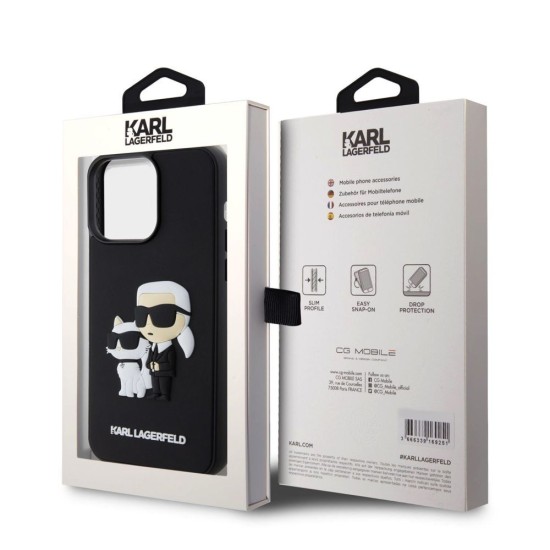 Husa Karl Lagerfeld 3D Rubber Karl and Choupette pentru iPhone 14 Pro Max, Neagra Husa Karl Lagerfeld 3D Rubber Karl and Choupette pentru iPhone 14 Pro Max, Neagra (Bakr, KLHCP14X3DRKCNK) by www.silkase.ro