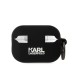 Husa Karl Lagerfeld 3D Logo NFT Karl and Choupette pentru AirPods Pro 2, Silicone, Black (Bakr, KLAP2RUNKC) by www.silkase.ro