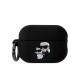Husa Karl Lagerfeld 3D Logo NFT Karl and Choupette pentru AirPods Pro 2, Silicone, Black (Bakr, KLAP2RUNKC) by www.silkase.ro