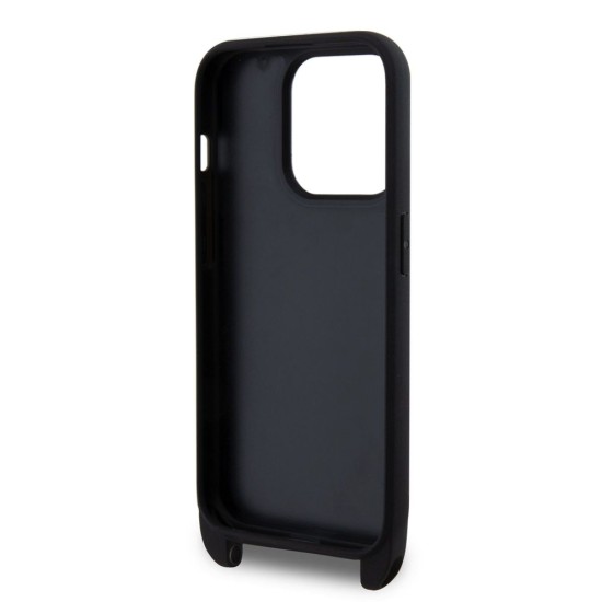 Husa Crossbody Karl Lagerfeld Saffiano Metal Karl and Choupette pentru iPhone 15 Pro, Neagra Husa Crossbody Karl Lagerfeld Saffiano Metal Karl and Choupette pentru iPhone 15 Pro, Neagra (Bakr, KLHCP15LSAKCPBK) by www.silkase.ro