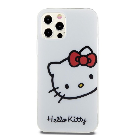 Husa Hello Kitty IML Head Logo pentru iPhone 12 / 12 Pro, Alba Husa Hello Kitty IML Head Logo pentru iPhone 12 / 12 Pro, Alba (Bakr, HKHCP12MHCKHST) by www.silkase.ro