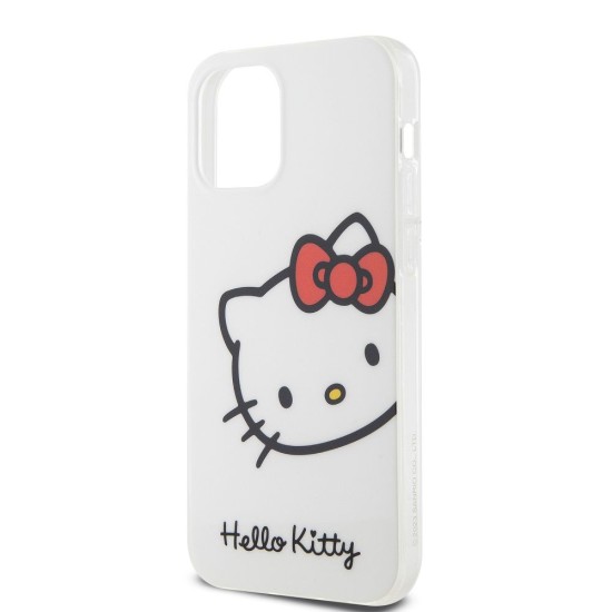 Husa Hello Kitty IML Head Logo pentru iPhone 12 / 12 Pro, Alba Husa Hello Kitty IML Head Logo pentru iPhone 12 / 12 Pro, Alba (Bakr, HKHCP12MHCKHST) by www.silkase.ro