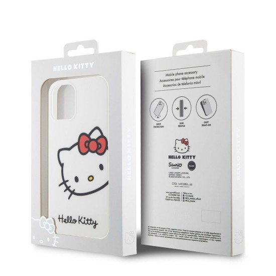 Husa Hello Kitty IML Head Logo pentru iPhone 12 / 12 Pro, Alba Husa Hello Kitty IML Head Logo pentru iPhone 12 / 12 Pro, Alba (Bakr, HKHCP12MHCKHST) by www.silkase.ro