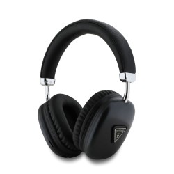 Căști Wireless Over-Ear Guess Saffiano PU Leather Triangle Logo, Negre