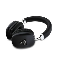 Căști Wireless Over-Ear Guess Saffiano PU Leather Triangle Logo, Negre