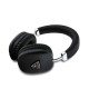 Căști Wireless Over-Ear Guess Saffiano PU Leather Triangle Logo, Negre (Bakr, GUBHK1SATSK) by www.silkase.ro