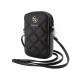 Geanta de Umar pentru Telefon Guess PU Quilted 4G Metal Logo Wallet Phone Bag Zipper Black (Genți și Borsete Telefon, GUWBZPSQSSGK) by www.silkase.ro