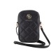 Geanta de Umar pentru Telefon Guess PU Quilted 4G Metal Logo Wallet Phone Bag Zipper Black (Genți și Borsete Telefon, GUWBZPSQSSGK) by www.silkase.ro