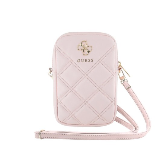 Geantă de Telefon Guess PU Quilted 4G Metal Logo Zipper Pink Geantă de Telefon Guess PU Quilted 4G Metal Logo Zipper Pink (Cabluri Telefon, GUWBZPSQSSGP) by www.silkase.ro