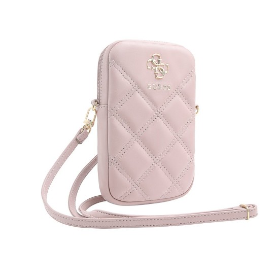Geantă de Telefon Guess PU Quilted 4G Metal Logo Zipper Pink Geantă de Telefon Guess PU Quilted 4G Metal Logo Zipper Pink (Cabluri Telefon, GUWBZPSQSSGP) by www.silkase.ro