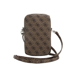 Geantă de Umăr Guess PU 4G Triangle Logo Wallet Phone Bag cu Fermoar, Maro Geantă de Umăr Guess PU 4G Triangle Logo Wallet Phone Bag cu Fermoar, Maro