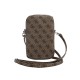 Geantă de Umăr Guess PU 4G Triangle Logo Wallet Phone Bag cu Fermoar, Maro (Genți și Borsete Telefon, GUWBZP4GFTSW) by www.silkase.ro