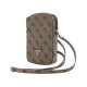 Geantă de Umăr Guess PU 4G Triangle Logo Wallet Phone Bag cu Fermoar, Maro (Genți și Borsete Telefon, GUWBZP4GFTSW) by www.silkase.ro