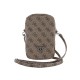 Geantă de Umăr Guess PU 4G Triangle Logo Wallet Phone Bag cu Fermoar, Maro (Genți și Borsete Telefon, GUWBZP4GFTSW) by www.silkase.ro