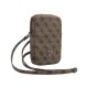 Geantă de Umăr Guess PU 4G Triangle Logo Wallet Phone Bag cu Fermoar, Maro (Genți și Borsete Telefon, GUWBZP4GFTSW) by www.silkase.ro