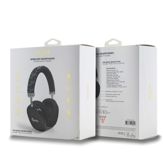Căști Wireless Over-Ear Guess G Cube Script Logo, Negre Căști Wireless Over-Ear Guess G Cube Script Logo, Negre (Bakr, GUBHK1GCTCSK) by www.silkase.ro