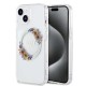 Husă Guess PC/TPU Flowers Ring Glossy Logo MagSafe pentru iPhone 15 Plus, Transparentă Husă Guess PC/TPU Flowers Ring Glossy Logo MagSafe pentru iPhone 15 Plus, Transparentă (Bakr, GUHMP15MHFWFCT) by www.silkase.ro
