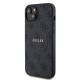 Husa Guess PU Leather 4G Colored Ring MagSafe pentru iPhone 15 Plus, Black (Bakr, GUHMP15MG4GFRK) by www.silkase.ro