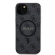 Husa Guess PU Leather 4G Colored Ring MagSafe pentru iPhone 15 Plus, Black (Bakr, GUHMP15MG4GFRK) by www.silkase.ro
