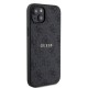 Husa Guess PU Leather 4G Colored Ring MagSafe pentru iPhone 15 Plus, Black (Bakr, GUHMP15MG4GFRK) by www.silkase.ro