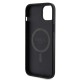 Husa Guess PU Leather 4G Colored Ring MagSafe pentru iPhone 15 Plus, Black (Bakr, GUHMP15MG4GFRK) by www.silkase.ro