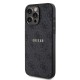 Husa Guess PU Leather 4G Colored Ring MagSafe pentru iPhone 15 Pro Max, Black (Bakr, GUHMP15XG4GFRK) by www.silkase.ro