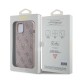 Husa Guess PU Leather 4G Colored Ring MagSafe pentru iPhone 14, Roz (Bakr, GUHMP14SG4GFRP) by www.silkase.ro