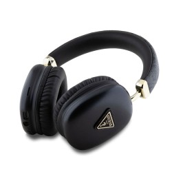 Căști Wireless Over-Ear Guess PU Leather 4G Triangle Logo, Negre