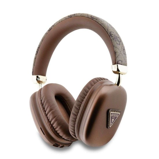 Căști Wireless Over-Ear Guess PU Leather 4G Triangle Logo, Maro Căști Wireless Over-Ear Guess PU Leather 4G Triangle Logo, Maro (Bakr, GUBHK1P4TPW) by www.silkase.ro