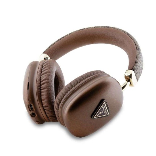 Căști Wireless Over-Ear Guess PU Leather 4G Triangle Logo, Maro Căști Wireless Over-Ear Guess PU Leather 4G Triangle Logo, Maro (Bakr, GUBHK1P4TPW) by www.silkase.ro