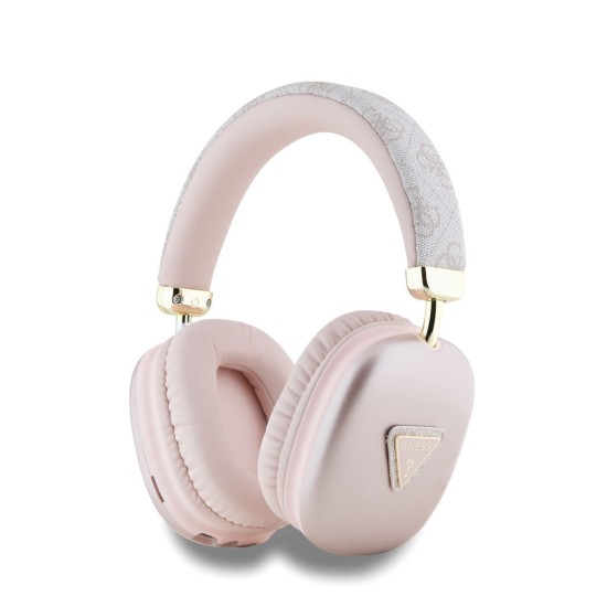 Căști Wireless Over-Ear Guess PU Leather 4G Triangle Logo, Roz Căști Wireless Over-Ear Guess PU Leather 4G Triangle Logo, Roz (Bakr, GUBHK1P4TPP) by www.silkase.ro