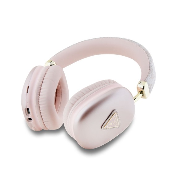 Căști Wireless Over-Ear Guess PU Leather 4G Triangle Logo, Roz Căști Wireless Over-Ear Guess PU Leather 4G Triangle Logo, Roz (Bakr, GUBHK1P4TPP) by www.silkase.ro