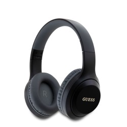 Căști Wireless Over-Ear Guess Classic Silver Logo, Negre