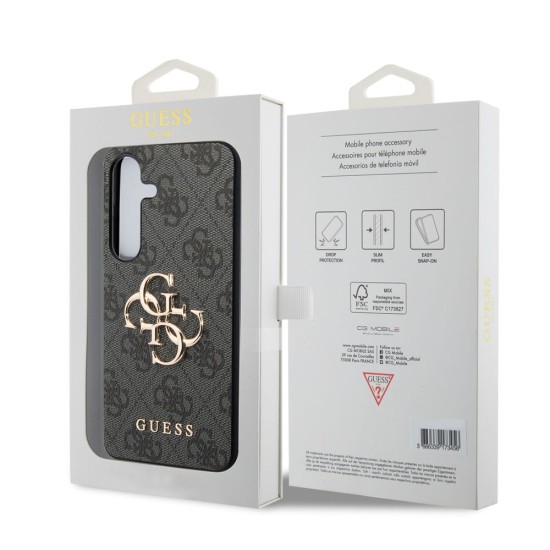 Husă de protecție Guess PU 4G Metal Logo pentru Samsung Galaxy S24, Grey Husă de protecție Guess PU 4G Metal Logo pentru Samsung Galaxy S24, Grey (Bakr, GUHCS24S4GMGGR) by www.silkase.ro