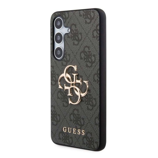 Husa Guess PU 4G Metal Logo pentru Samsung Galaxy S24+, Gri (Bakr, GUHCS24M4GMGGR) by www.silkase.ro