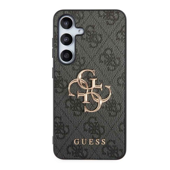 Husa Guess PU 4G Metal Logo pentru Samsung Galaxy S24+, Gri (Bakr, GUHCS24M4GMGGR) by www.silkase.ro