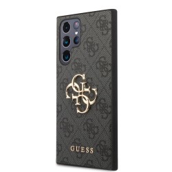 Husă Guess PU 4G Metal Logo pentru Samsung Galaxy S24 Ultra, Grey Husă Guess PU 4G Metal Logo pentru Samsung Galaxy S24 Ultra, Grey