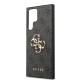 Husă Guess PU 4G Metal Logo pentru Samsung Galaxy S24 Ultra, Grey (Bakr, GUHCS24L4GMGGR) by www.silkase.ro