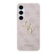 Husă Guess PU 4G Metal Logo pentru Samsung Galaxy S24, Roz (Bakr, GUHCS24S4GMGPI) by www.silkase.ro