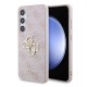 Husă Guess PU 4G Metal Logo pentru Samsung Galaxy S24, Roz (Bakr, GUHCS24S4GMGPI) by www.silkase.ro